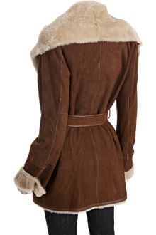 Jekel Champagne Lamb Shearling New Presley Belted Coat - Lyst