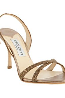Jimmy Choo Glitter India Sandals - Lyst