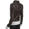 Laundry By Shelli Segal Grey Leather Zip Front Jacket in Gray (grey) - Lyst