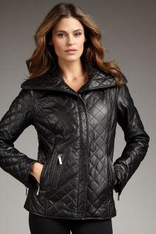Neiman Marcus Shawl-collar Quilted Jacket - Lyst