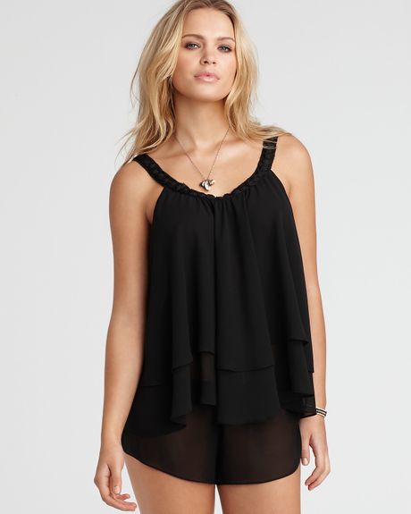 Oscar De La Renta Oscar De La Renta Pink Label Romantic Roses Shorty Pajamas in Black - Lyst