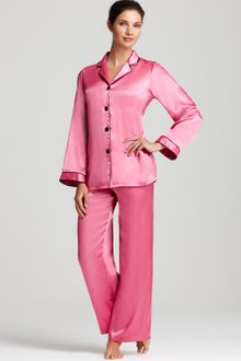 Oscar de la Renta Oscar De La Renta Pink Label Flamenco Nights Charmeuse Pajama Set - Lyst