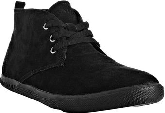 Prada Sport Black Suede Lace Up Ankle Boots - Lyst