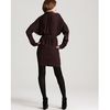 Vince Satin Popover Belted Dress in Red (cabernet) - Lyst