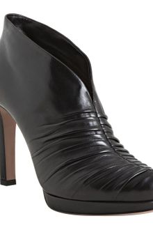 Prada Black Nappa Leather Ruched Ankle Booties - Lyst