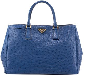 Prada Struzzo Executive Tote - Lyst