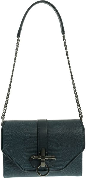 Givenchy Leather Obsedia Bag with Chain Strap in Blue - Lyst