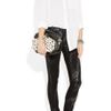 Helmut Lang Metallic Midrise Skinny Jeans in Gray (black) - Lyst