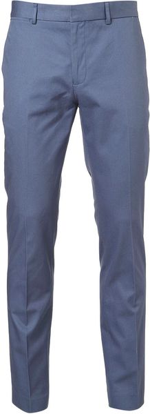 Topman China Blue Skinny Trousers in Blue for Men - Lyst