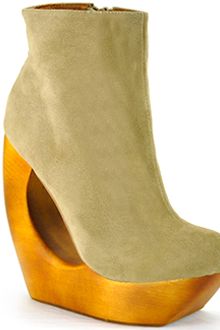 Jeffrey Campbell Rockaway - Taupe Suede Donut Wedge Bootie - Lyst