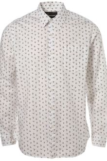 Long White Bird Print Shirt - Lyst