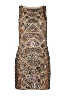 AllSaints Embellished Python Dress - Lyst