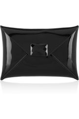 Anya Hindmarch Patent-leather Envelope Clutch
