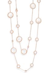Ivanka Trump Rose Gold Long Station Chain Necklace