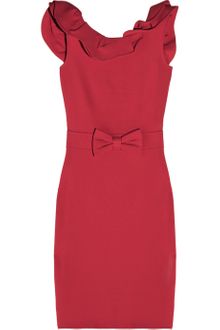 RED Valentino Ruffled Stretch-crepe Dress - Lyst