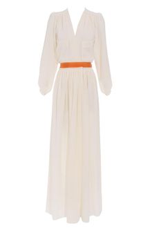 Roksanda Ilincic Belted and Gathered Crepe Wool Dress - Lyst