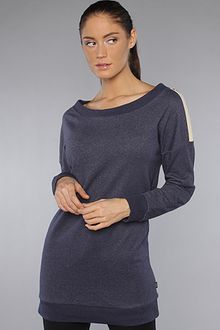 Wesc The Ashlee Long Sweatshirt in Peacoat Melange - Lyst