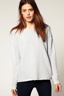 ASOS Collection Asos Oversized Textured Sweatshirt - Lyst