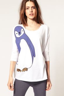 ASOS Collection Asos Top with Penguin Print - Lyst
