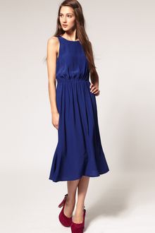ASOS Collection Asos Midi Dress in Crepe - Lyst