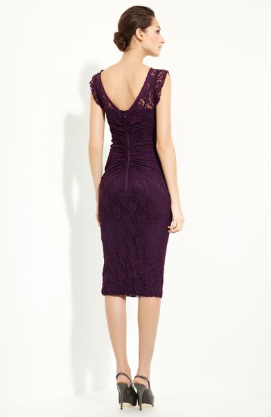 Dolce  Gabbana Lace Dress in Purple
