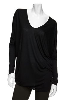 Helmut Lang Exclusive Batwing Drapey Long Sleeve Tee - Lyst
