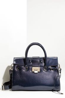 Jimmy Choo Rosalie Patent Leather Satchel - Lyst