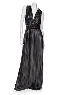L'Agence Preorder Stripe Foil Maxi Dress - Lyst