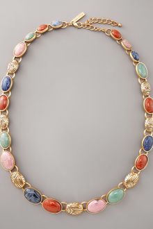 Oscar de la Renta Carved-stone Necklace - Lyst