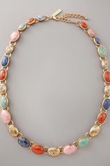 Oscar de la Renta Carved-stone Necklace