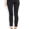 Current/elliott The Stiletto Polkadot Lowrise Jeans in Black - Lyst