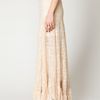 Free People Two Tone Pieced Lace Maxi in Beige (antique) - Lyst