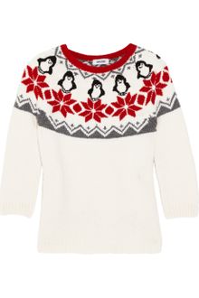 Moschino Penguin Intarsia Wool Sweater - Lyst