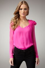 Robert Rodriguez Bow-shoulder Blouse