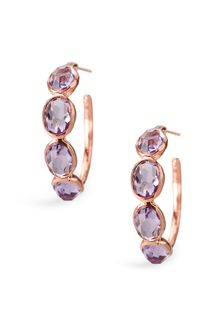 Ippolita Stone Rosé Hoop Earrings - Lyst