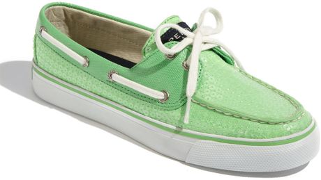 sperry top sider green sole