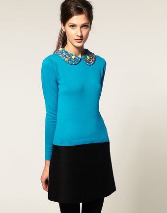  Asos Jumper with Embellished Collar 