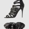 Balmain Highheeled Sandals in Black - Lyst