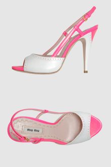 Miu Miu Platform Sandals - Lyst