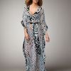 Diane Von Furstenberg Nannushka Long Caftan in Blue - Lyst