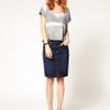 Diesel Denim Pencil Skirt in Blue - Lyst