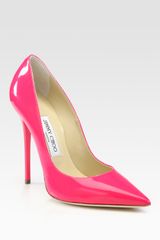 Jimmy Choo Anouk Patent Leather Point Toe Pumps