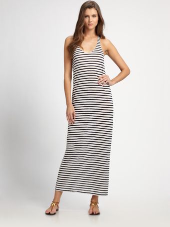 Joie Striped Linen Maxi Dress - Lyst