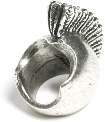 Low Luv X Erin Wasson Warrior Ring - White Gold - Lyst