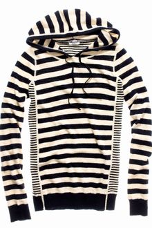 Madewell Striped Sweaterknit Hoodie - Lyst