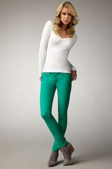 Rag & Bone The Skinny Kelly Green Jeans