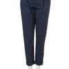 Topshop Navy High Waisted Belted Chino in Blue (navy blue) - Lyst