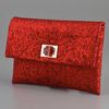 Anya Hindmarch Valorie Glitter Clutch in Red - Lyst