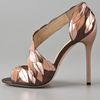 B Brian Atwood Lunetta High Heel Sandals in Silver (pewter) - Lyst