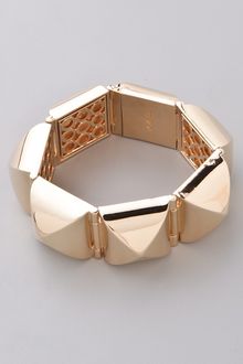 CC Skye Gold Stud Hinged Bracelet - Lyst